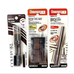 3-piece Rimmel / Cover Girl Brow Sculpting Bundle